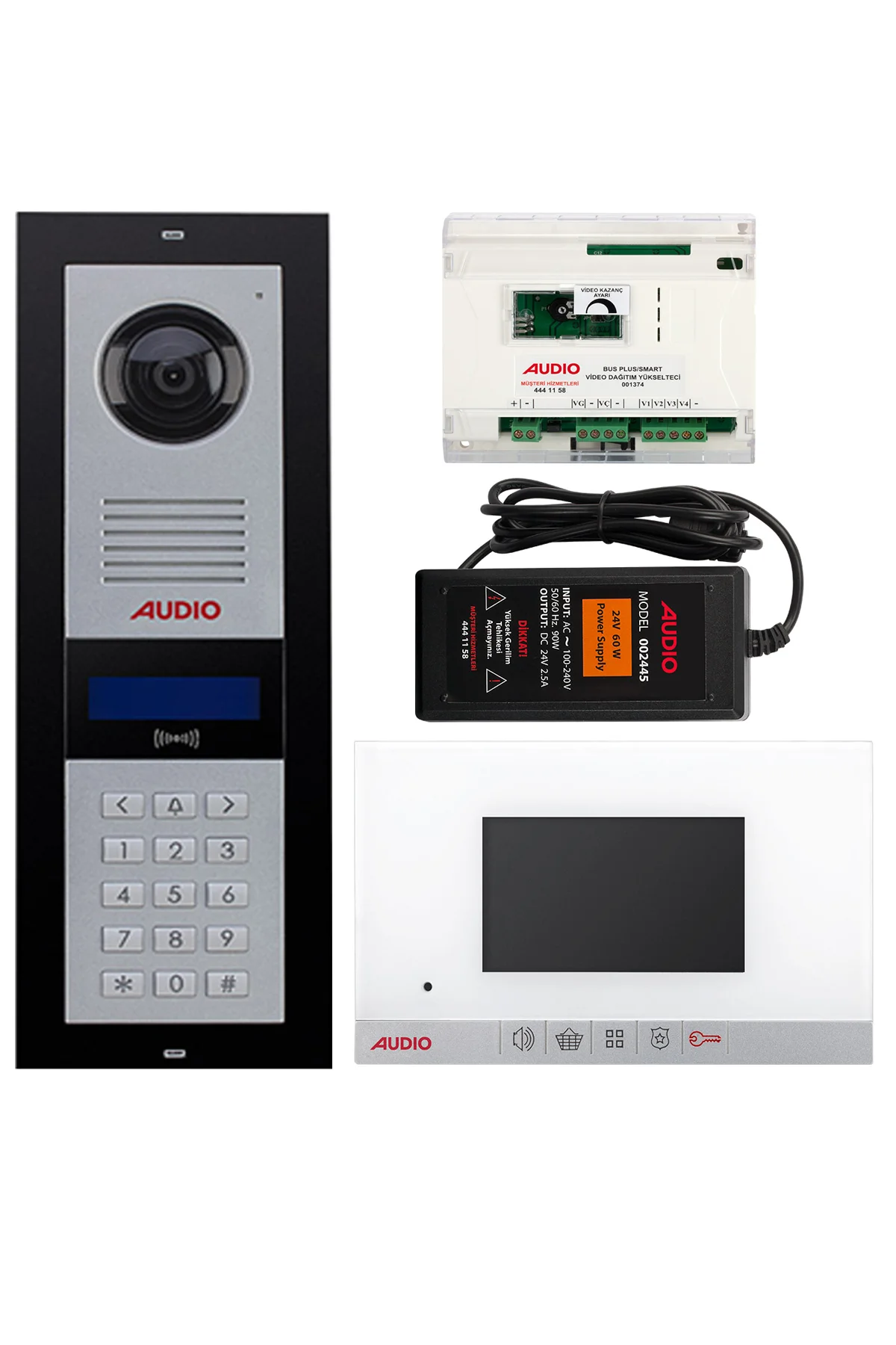 Audio 30 Daire 1180KO 4.3 Görüntülü Diafon Paketi - Diafoncu
