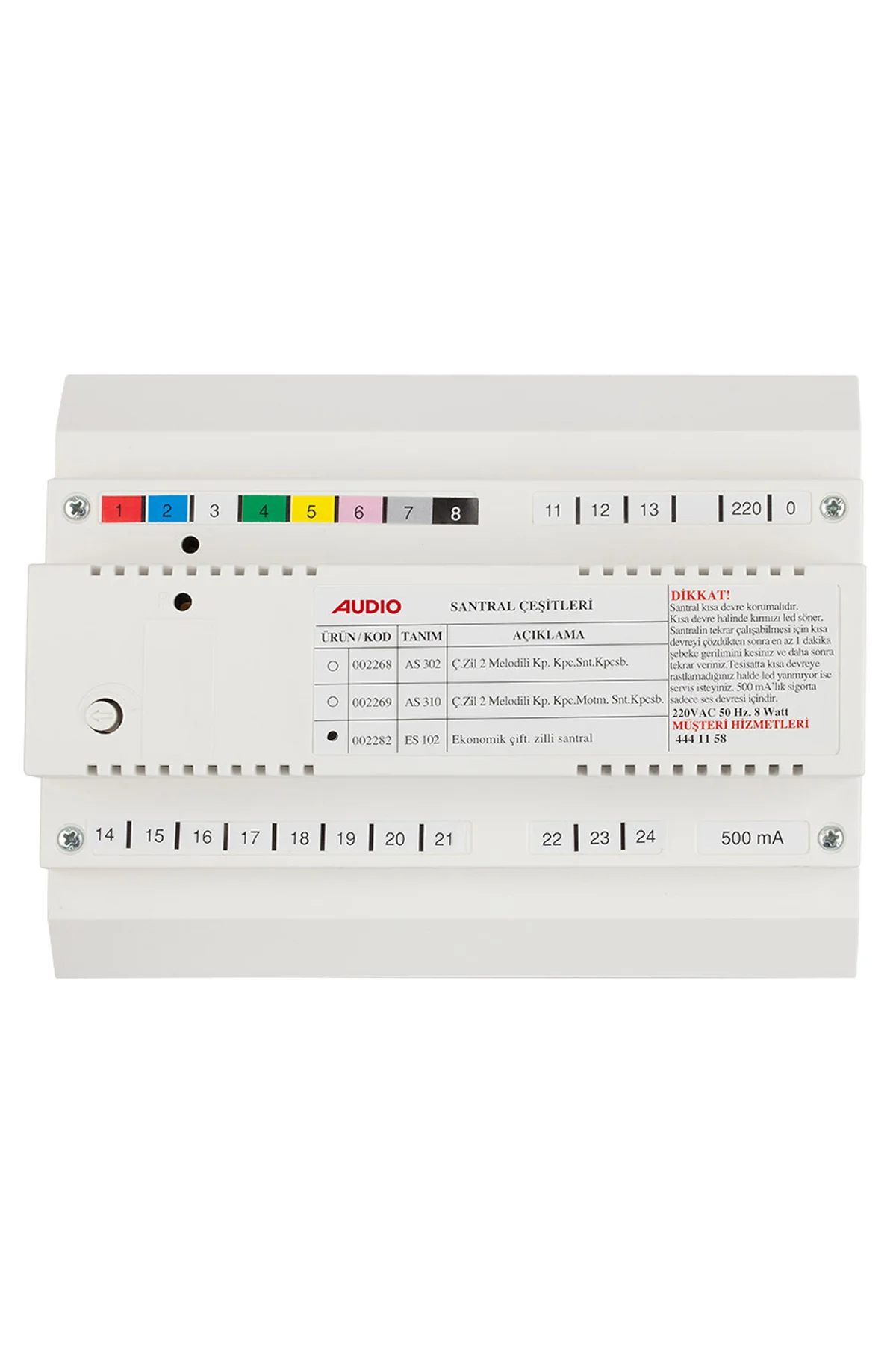 aliel.sy8 Audio 2282 ES 102 Kapıcısız Çift Zilli Santral - Diafoncu