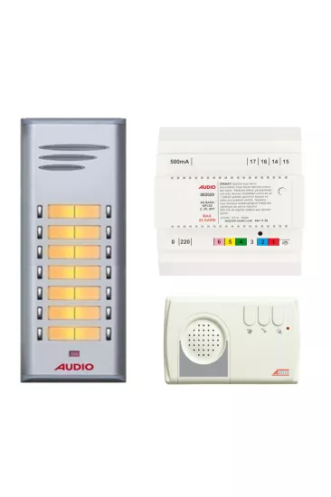 Audio 13 Daire 1226 Görüntüsüz Sesli Diafon Paketi