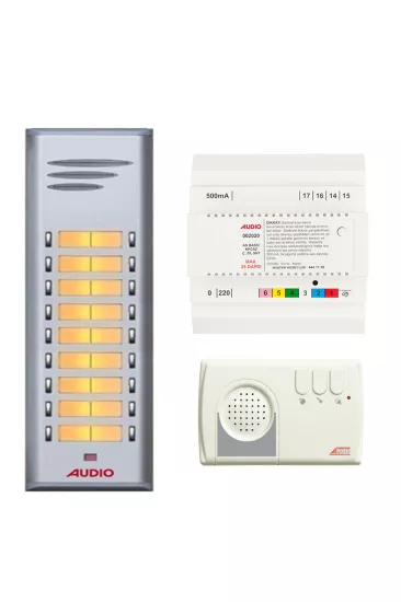 Audio 17 Daire 1226 Görüntüsüz Sesli Diafon Paketi