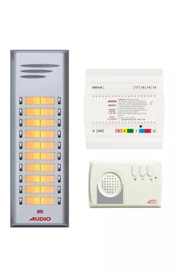 Audio 20 Daire 1226 Görüntüsüz Sesli Diafon Paketi