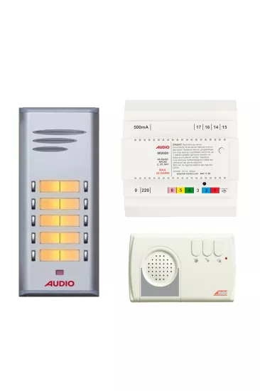 Audio 9 Daire 1226 Görüntüsüz Sesli Diafon Paketi